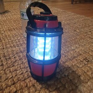 Portable LED Camping Lantern Outdoor Lantern Emergency Light Red Black